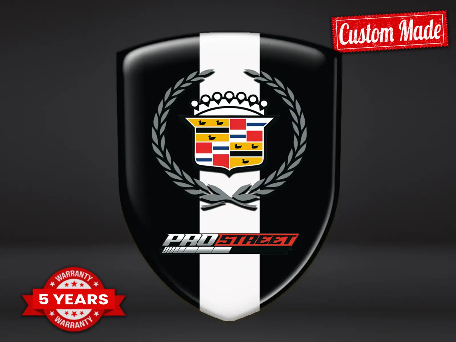 Cadillac Sticker Auto Perso Course Élancé Emblèmes ST